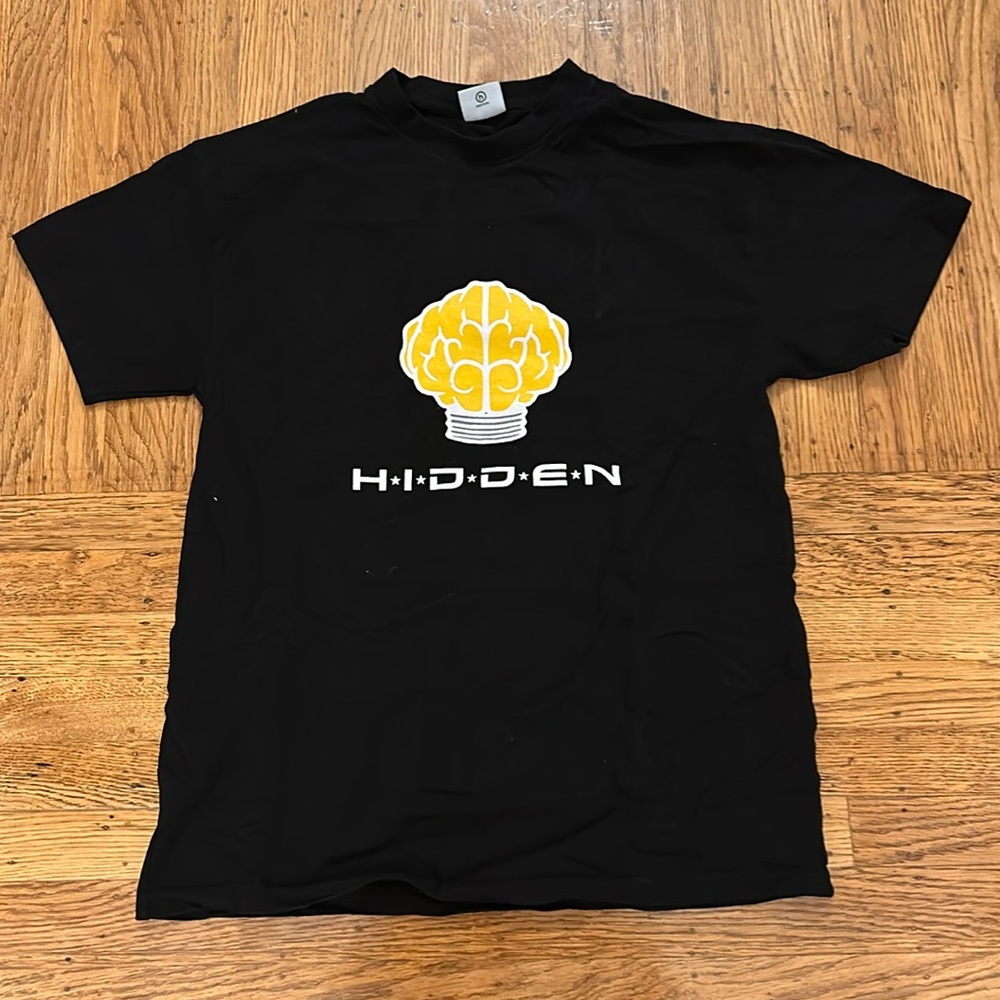 Hidden NY x NERD - Brain Logo Tee - Black - Size Medium